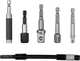 YATO ZESTAW ADAPTERÓW DO NASADEK + UCHWYTY DO BITÓW, 6SZT