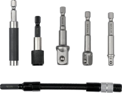 YATO ZESTAW ADAPTERÓW DO NASADEK + UCHWYTY DO BITÓW, 6SZT