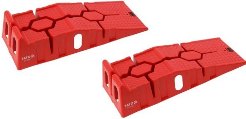 YATO ZESTAW NAJAZDÓW SAMOCHODOWYCH 3T 2 SZT. CZERWONE