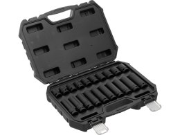 YATO ZESTAW NASADEK UDAROWYCH KRÓTKIE+DŁUGIE 1/2' 10-19MM, 20SZT.