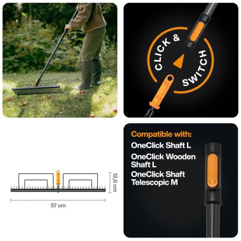 FISKARS GRABIE DO TRAWNIKA METALOWE ONECLICK