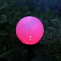 LUMILED LAMPA SOLARNA KULA ATRIS BIAŁA 10CM RGB