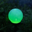 LUMILED LAMPA SOLARNA KULA ATRIS BIAŁA 10CM RGB