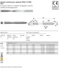 SPAX WKRĘT TARASOWY A2 (200) TX 5.0*50MM SPAX-D
