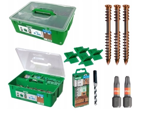 SPAX WKRĘT TARASOWY A2 TX 5.0*60MM SPAX-D STARE ZŁOTO (850)+ZES.